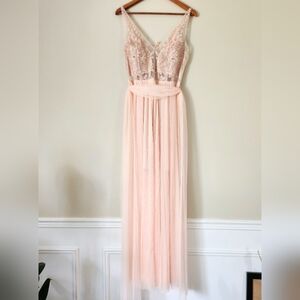 SoieBlu Embroidered tulle dress | Large